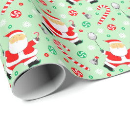 Badminton Helgdag Gift Wrapping Papper Presentpapper
