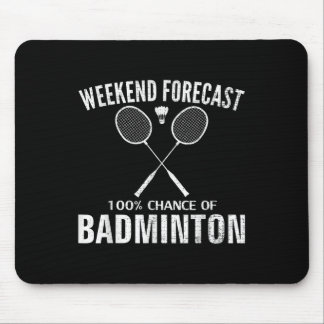Badminton-helgprognos Rolig badmintonspelare Musmatta