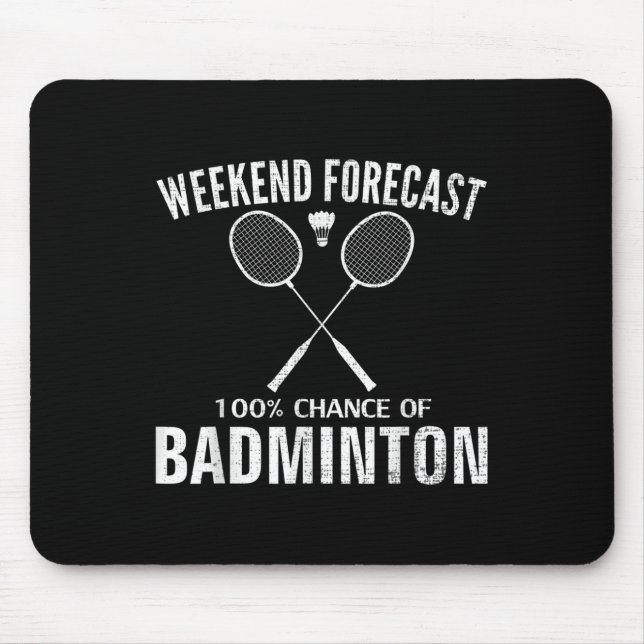Badminton-helgprognos Rollig Badminton-spelare  Musmatta (Framsidan)