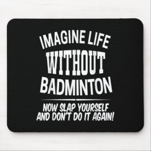 Badminton herrar och damer fjäderbollsspelare barn musmatta