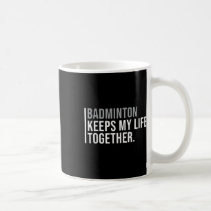 Badminton Hobby Badminton Player-citat Kaffemugg