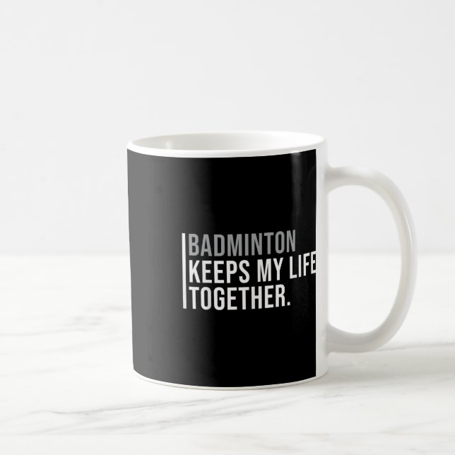 Badminton Hobby Badminton Player-citat Kaffemugg (Höger)