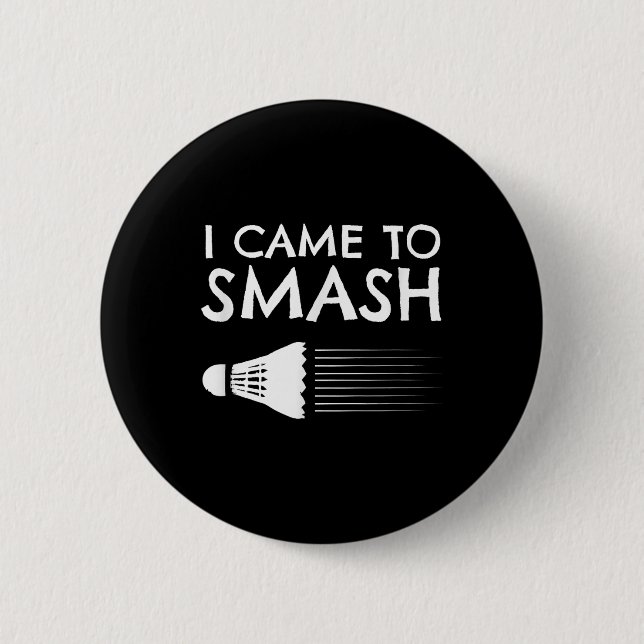 Badminton Humor Smash Shuttle Birdie Sport  Knapp (Framsida)