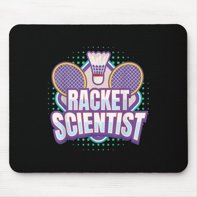 Badminton I Racket Scientist i Badminton Racket Sh Musmatta (Framsidan)