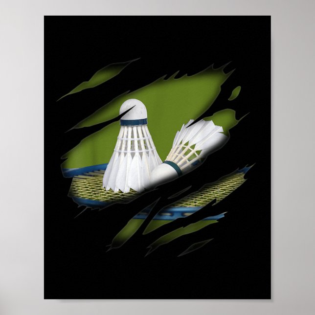 Badminton In Me Design  Poster (Framsidan)