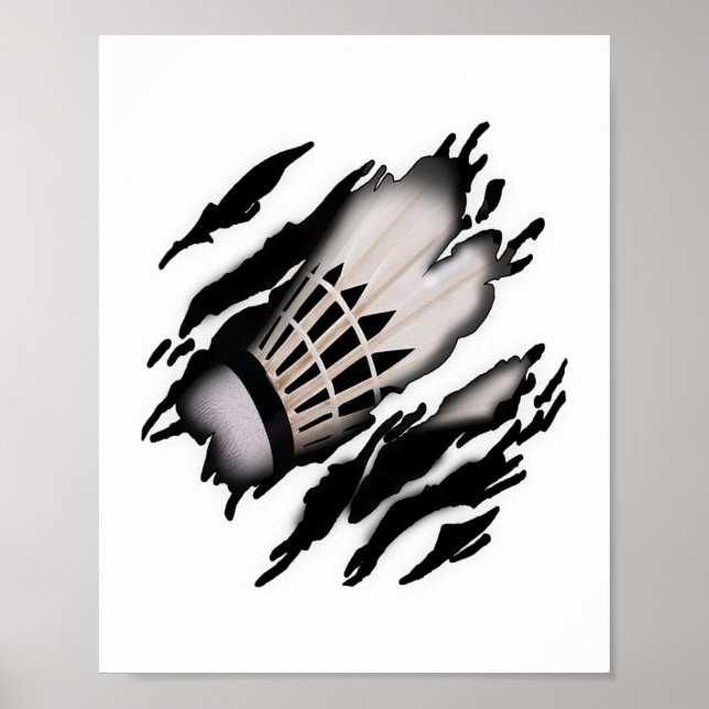 Badminton In Me Design Poster (Framsidan)