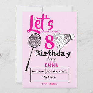 Badminton inbjudningar