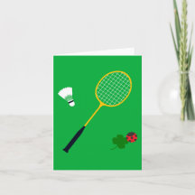 Badminton-inbjudningskort