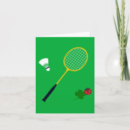 Badminton-inbjudningskort Kort