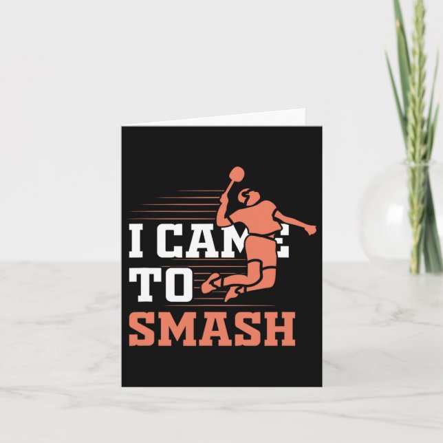 Badminton jag kom till Smash Kort (Framsida)
