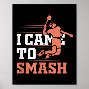Badminton jag kom till Smash Poster
