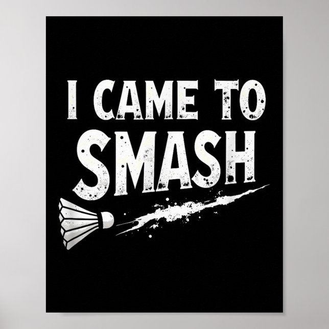 Badminton jag kom till Smash Shuttle Poster (Framsidan)