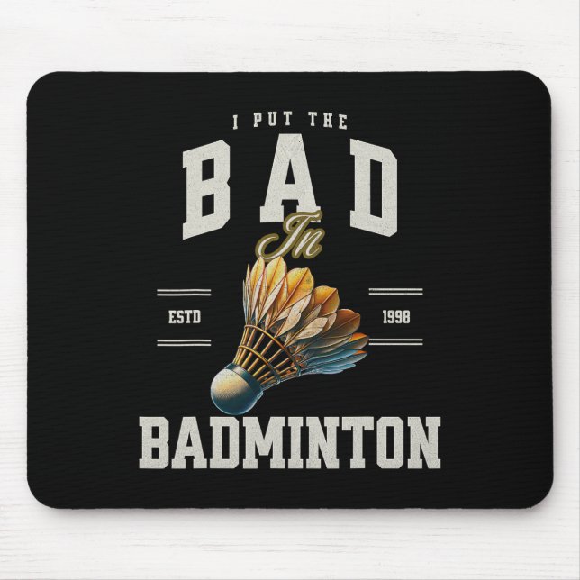 Badminton jag satte in det onda i Badminton-skytte Musmatta (Framsidan)