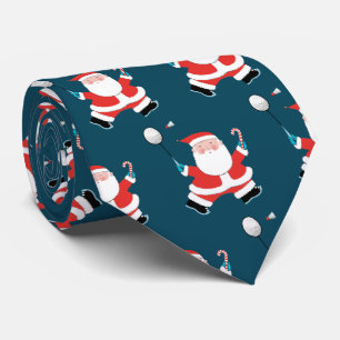 Badminton jul Helgdag Neck Tie Slips