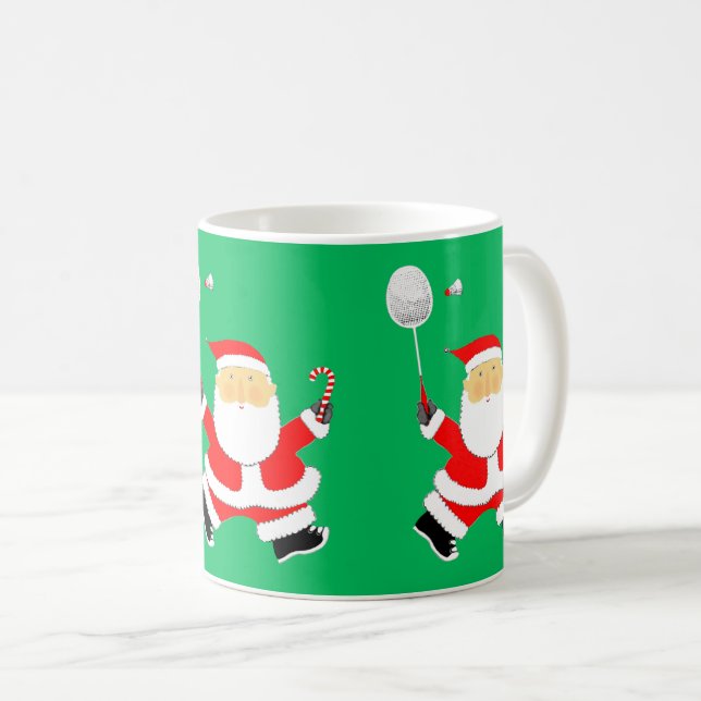 Badminton jul present kaffemugg (Framsida höger)
