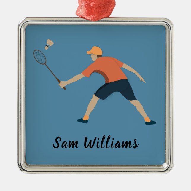 Badminton Julgransprydnad Metall (Framsidan)