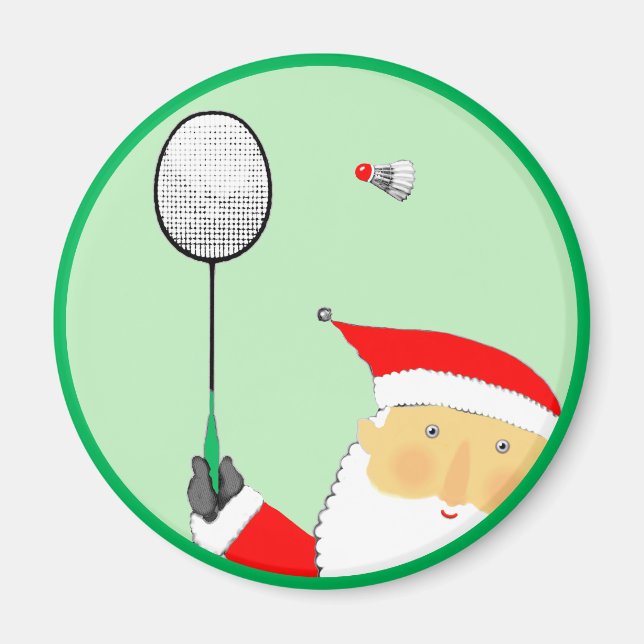 Badminton julstrumpa fyllare magnet (Framsidan)