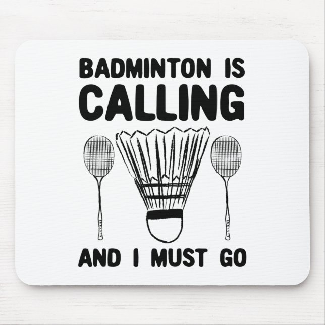 Badminton kallar Badminton Quote Funny Badmint Musmatta (Framsidan)