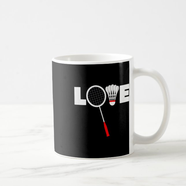 Badminton - Kärlek  Kaffemugg (Höger)