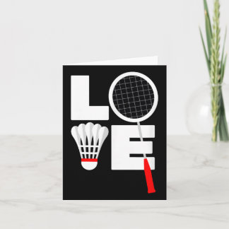 Badminton Kärlek Kort