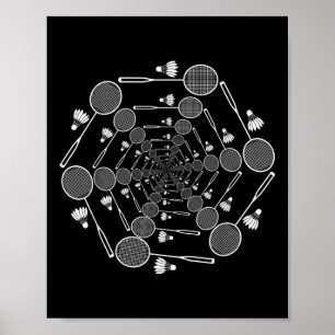 Badminton Kärlek Team Player Coach Poster