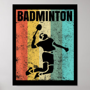 Badminton Kärlek Team Spelare Tränare  Poster