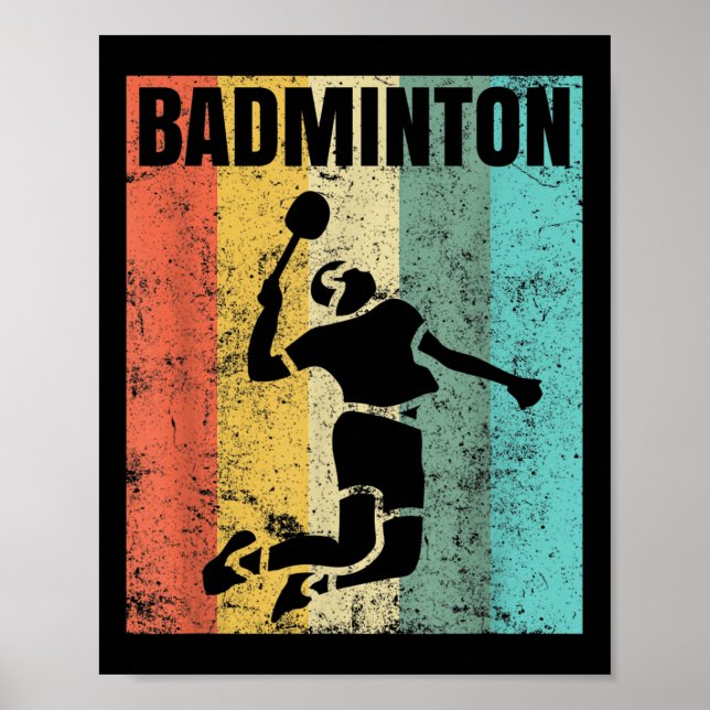 Badminton Kärlek Team Spelare Tränare  Poster (Framsidan)