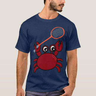 Badminton Kawaiii krab T Shirt