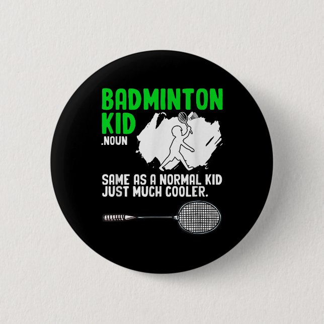 Badminton Kid Racket Shuttle Hobby Badminton Playe Knapp (Framsida)