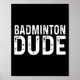Badminton-killen Distress Sports Racket High Schoo Poster