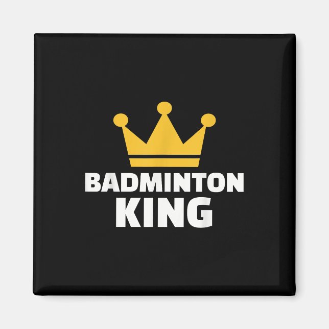 Badminton Kung Magnet (Framsidan)