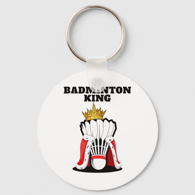 Badminton Kung Manar Badminton Player Shirt Boys B Nyckelring (Framsida)