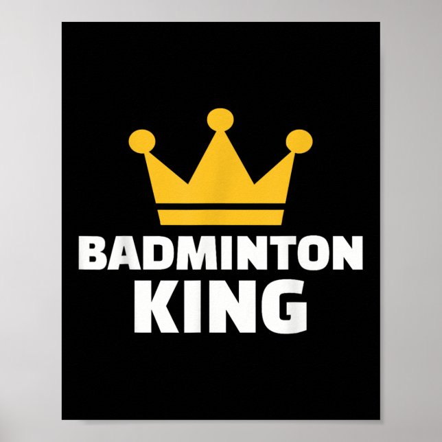 Badminton Kung Poster (Framsidan)