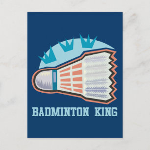 Badminton Kung Vykort