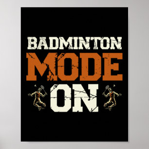 Badminton-läge på pendelns omfång poster