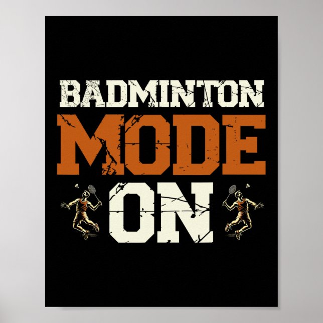 Badminton-läge på pendelns omfång poster (Framsidan)