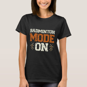 Badminton-läge på pendelns omfång t shirt