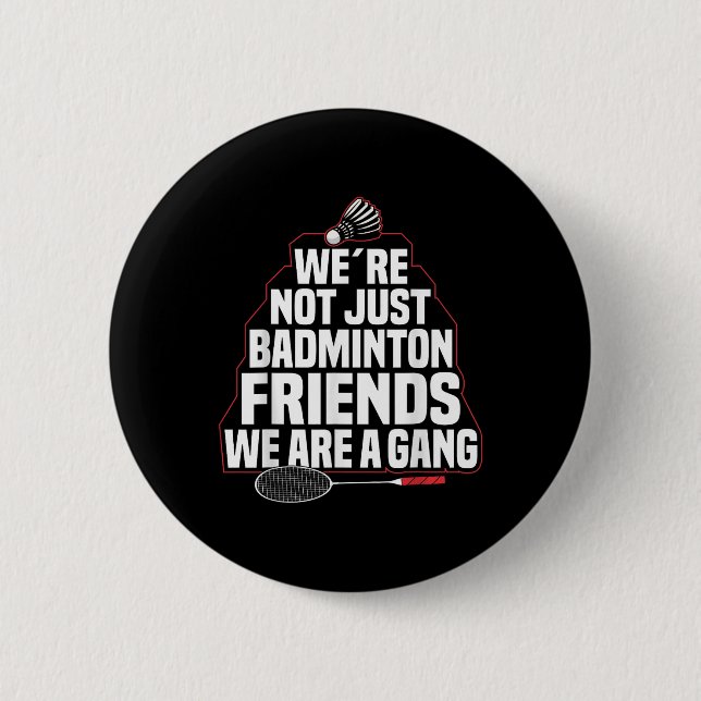 Badminton Lagspel A Gang Shuttle Spelare Badminto Knapp (Framsida)