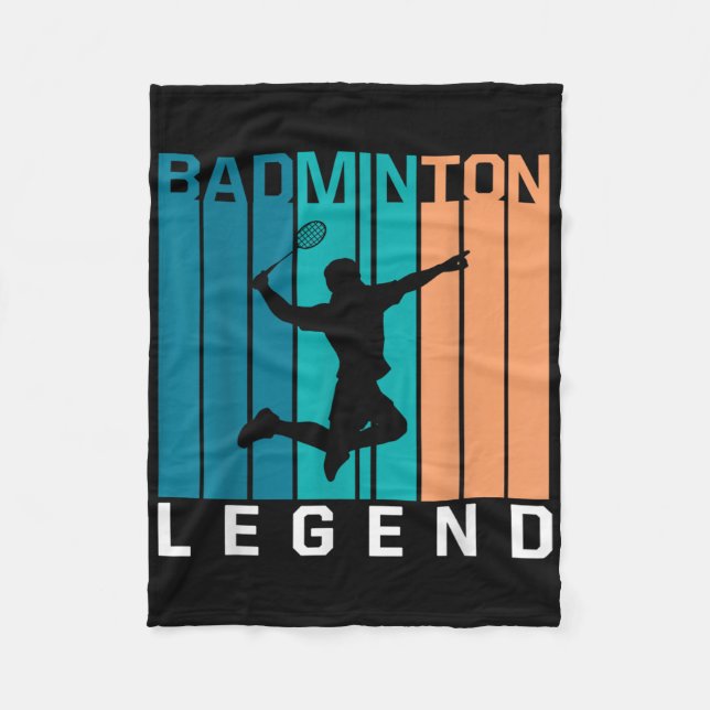 Badminton Legend Badminton Player Shuttle Sports S Fleecefilt (Framsidan)