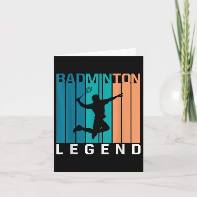 Badminton Legend Badminton Player Shuttle Sports S Kort (Framsida)