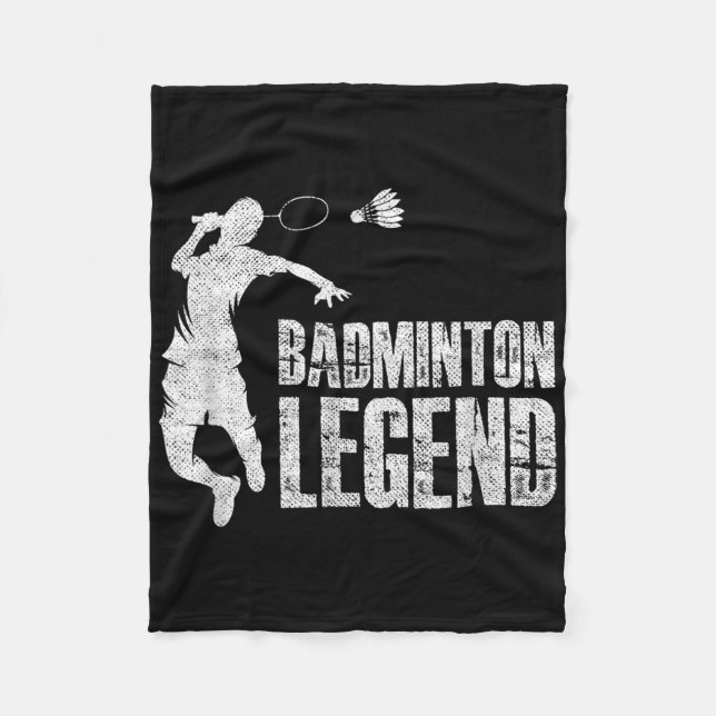 Badminton Legend _ Racket Shuttle _ Badminton Play Fleecefilt (Framsidan)