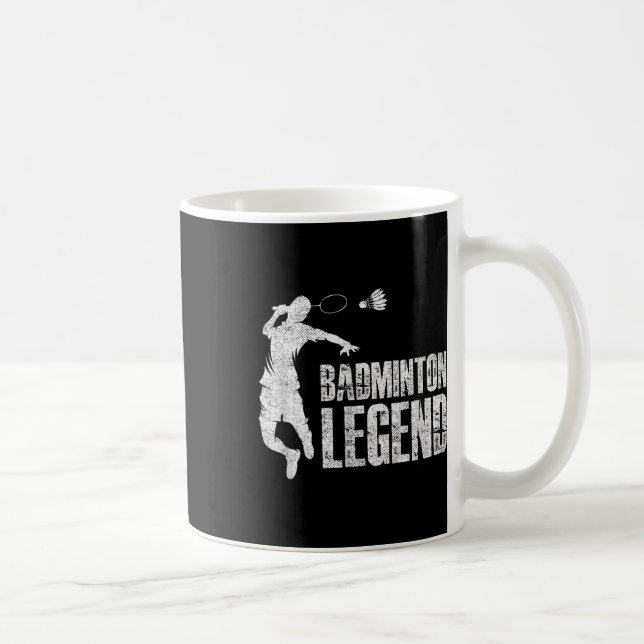 Badminton Legend _ Racket Shuttle _ Badminton Play Kaffemugg (Höger)
