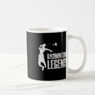 Badminton Legend Racket Shuttle Badminton Player Kaffemugg