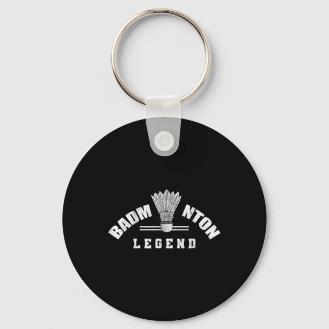 Badminton Legend Shuttle Birdie Badminton Nyckelring (Framsida)