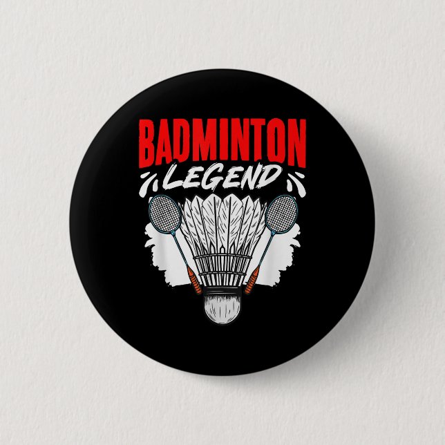Badminton Legend Shuttle Sport Hobby Badminton Pla Knapp (Framsida)