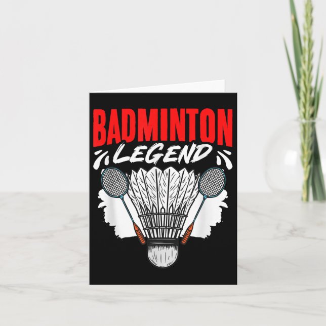 Badminton Legend Shuttle Sport Hobby Badminton Pla Kort (Framsida)