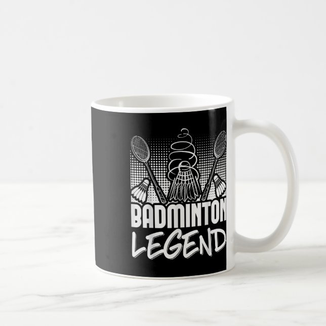 Badminton Levande Legend Spelare Sport Shuttle  Kaffemugg (Höger)