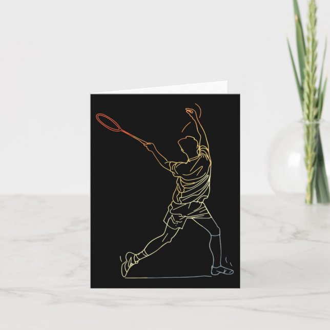 Badminton Linje Art Inomhus Sport  Kort (Framsida)