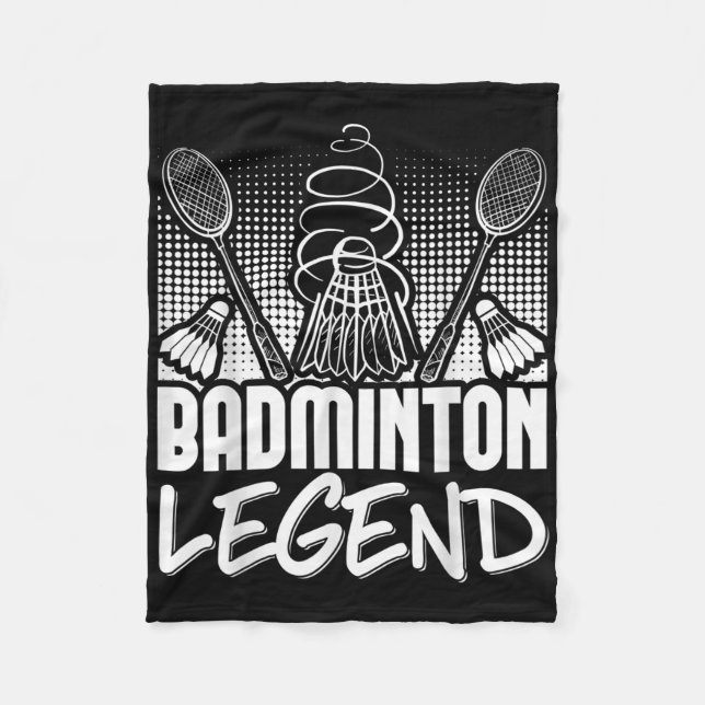 Badminton Living Legend Player Sport Shuttle Fleecefilt (Framsidan)