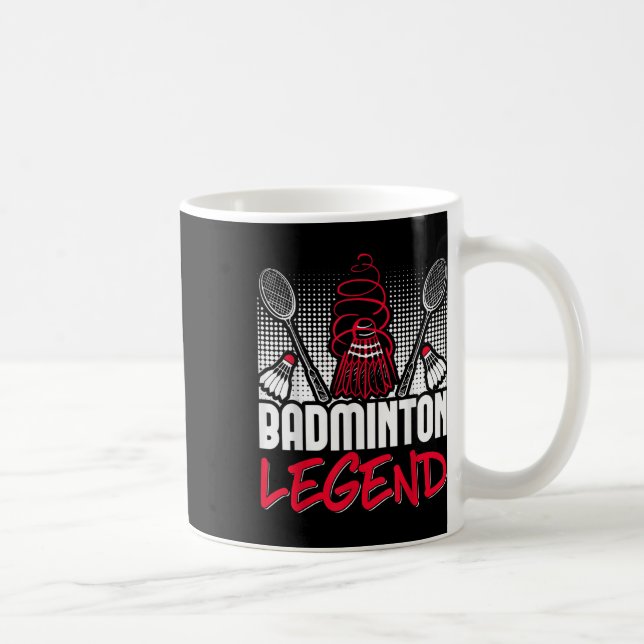 Badminton Living Legend Player Sport Shuttle Kaffemugg (Höger)
